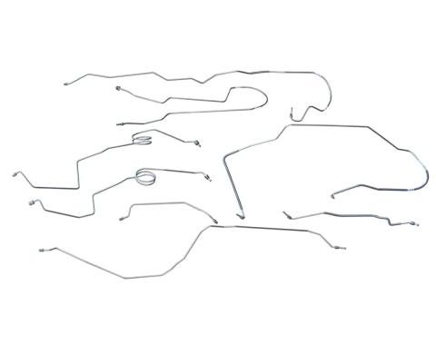 F-150 Truck Power Disc Brake Line Set, Short Bed, 4x4, Stainless Steel, 1976-1979
