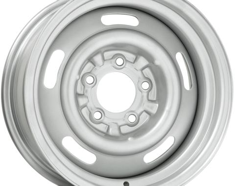 Wheel Vintiques 14x6 Camaro Style Rallye Silver 5x4.75" bolt 4" backspace 34-463404A