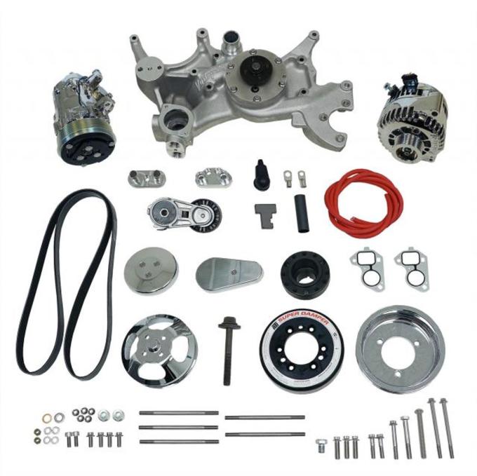 Vintage Air Front Runner™ Drive System GM LS7 Dry-Sump Chrome/Polished without Power Steering 175032