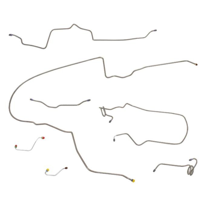 Camaro Disc Brake Line Set, Z-28, Power, Steel 1978-1980