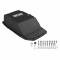 B&M Hi-Tek Deep Transmission Pan, Black Aluminum 70394