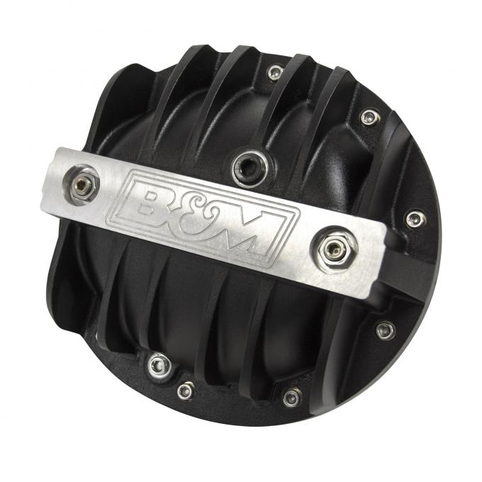B&M Hi-Tek Aluminum Differential Cover for GM 10-Bolt, Black 71502