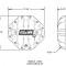 B&M Hi-Tek Aluminum Differential Cover for Chrysler 9.25-Inch, Black 11306