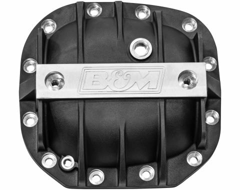 B&M 2015-2023 Ford F-150 Hi-Tek Aluminum Differential Cover for Ford Super 8.8, Black 41296