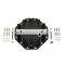 B&M Hi-Tek Aluminum Differential Cover for Chrysler 9.25-Inch, Black 11306