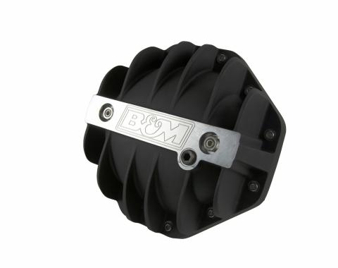 B&M Hi-Tek Aluminum Differential Cover for Chrysler 9.25-Inch, Black 11306
