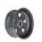Legendary Wheels 1964-1973 Ford Mustang 17x7" Legendary Styled Alloy Wheel, 5 on 4.5 BP, 4.25 BS, Charcoal/ Machined LW20-70754B