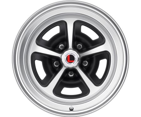 Legendary Wheels 15 X 7 Magnum Alloy Wheel, 5 on 4.5 BP, 4.25 BS, Satin Black / Satin LW50-50754D