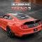 GlassSkinz 2015-2020 Mustang Tekno 3 Rear Window Valance / Louver TEKNO3S550 | Twstd Orange CA