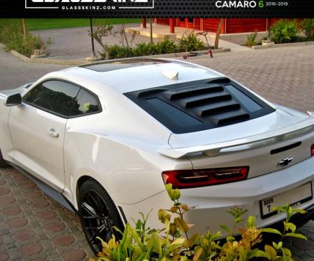 GlassSkinz 2016-19 Camaro Tekno 1 Rear Window Valance / Louver TEKNO1CAM6