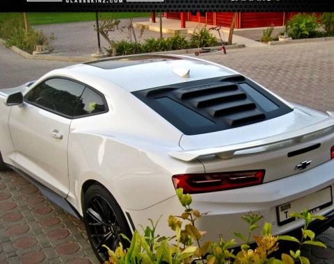 GlassSkinz 2016-19 Camaro Tekno 1 Rear Window Valance / Louver TEKNO1CAM6