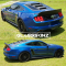 GlassSkinz 2015-2020 Mustang  Tekno 2 rear window valance / louver TEKNO2S550 | Kona Blue K6