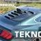 GlassSkinz 2015-2020 Mustang  Tekno 1 rear window valance / louver TEKNO1S550 | Deep Impact Blue J4