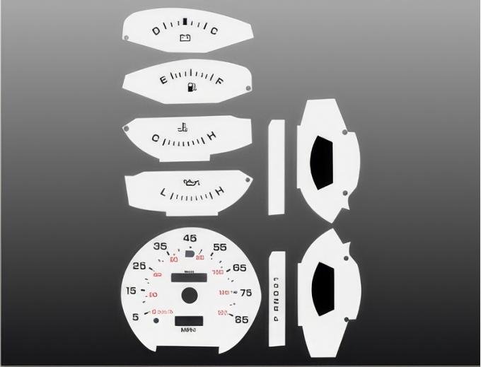 Whitegauges 1981-1989 Dodge Ram White Face Gauges 8189DR-167