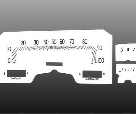 Whitegauges 1977-1978 Dodge monaco White Face Gauges 7778DM-168
