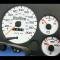 Whitegauges 1994-1997 Dodge Ram 200 METRIC KPH KMH White Face Gauges 9497DR-2027