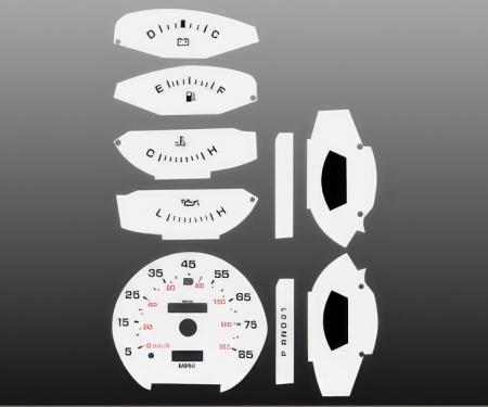 Whitegauges 1981-1989 Dodge Ram White Face Gauges 8189DR-167