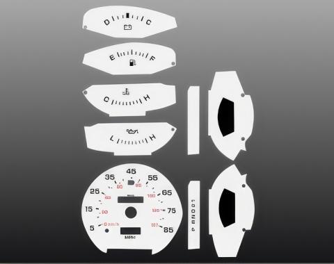 Whitegauges 1981-1989 Dodge Ram White Face Gauges 8189DR-167