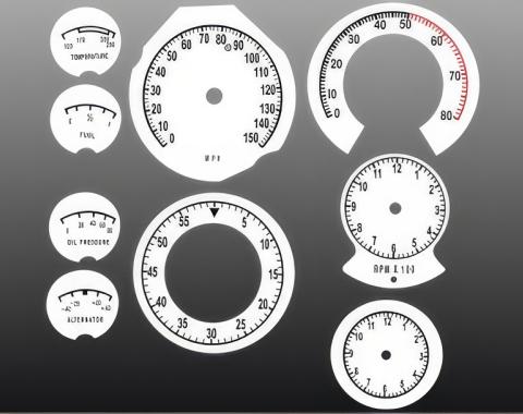 Whitegauges 1968-1970 Dodge White Face Gauges 6870DC-132
