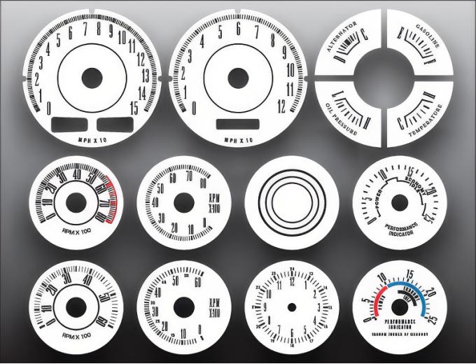 Whitegauges 1970-1971 Dodge Dart Demon Sport Swinger 340 White Face Gauges 7071DD-2582