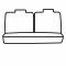 Covercraft 1992-1995 Honda Civic Precision Fit Leatherette Second Row Seat Covers GTH2076LTLG