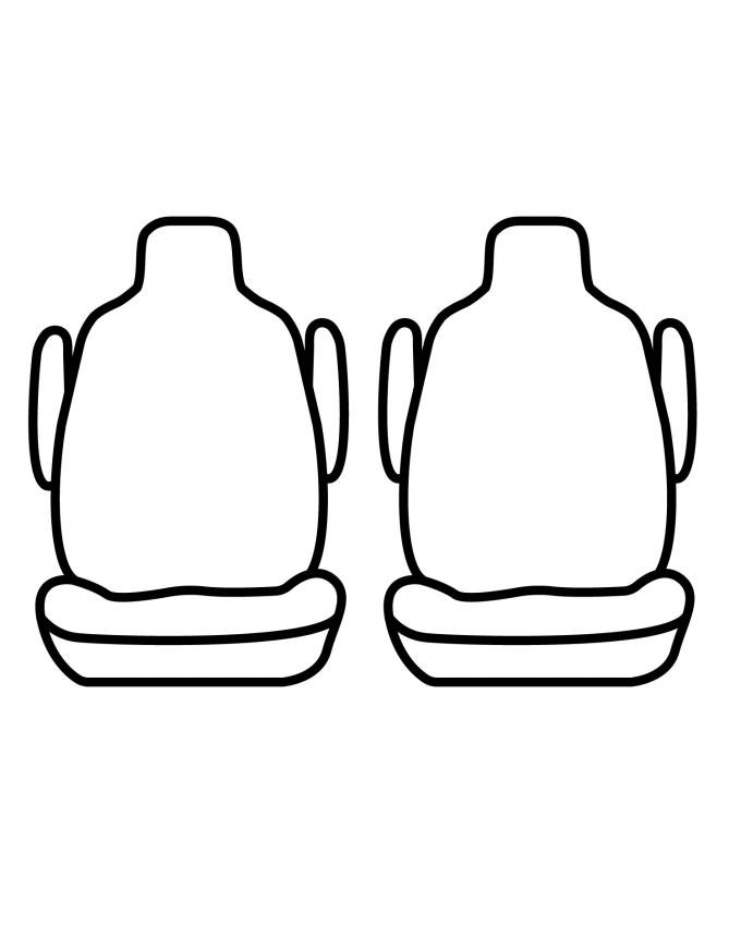 Covercraft SeatSaver Custom Seat Cover, Waterproof Grey SS3316WFGY