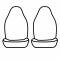 Covercraft 1982-1987 Dodge Ramcharger Precision Fit Carhartt Front Row Seat Covers GTD1135CAGY