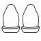 Covercraft 1994 Toyota Previa Precision Fit Endura Front Row Seat Covers GTT685ENCS