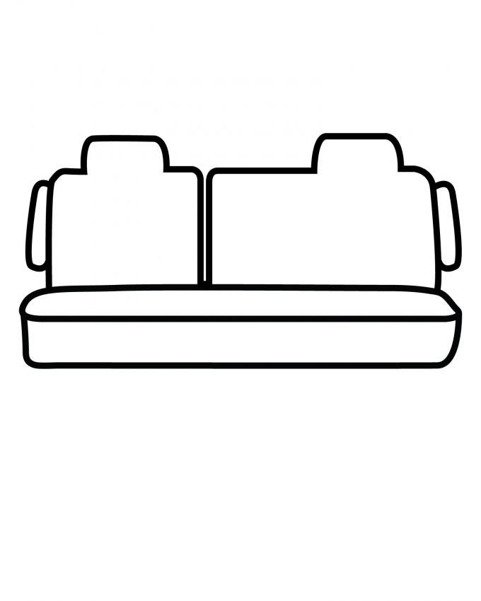 Covercraft 2015-2021 Ford Transit-150 SeatSaver Custom Seat Cover, Waterproof Grey SS8482WFGY