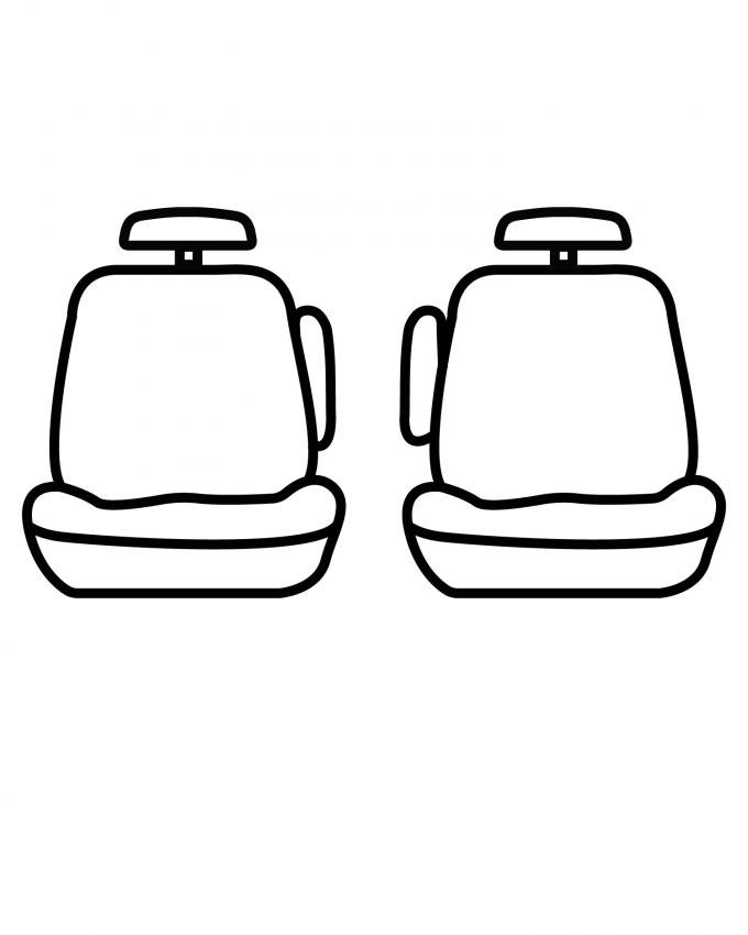 Covercraft SeatSaver Custom Seat Cover, Waterproof Grey SS8366WFGY