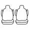 Covercraft Precision Fit Endura Second Row Seat Covers GTD1140ENBK