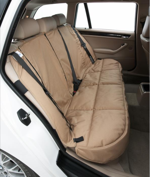 Covercraft 2004 2005 Chevrolet Malibu Canine Covers Custom Rear Seat Protector Polycotton Taupe Dcc4043tp - Car Seat Covers For 2005 Chevy Malibu