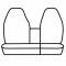 Covercraft Precision Fit Endura Front Row Seat Covers GTF159ENCB