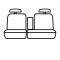 Covercraft Precision Fit Endura Front Row Seat Covers GTC1219ENCC