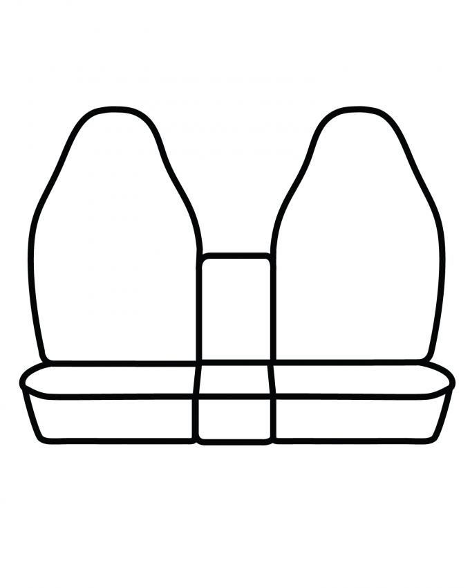 Covercraft 1998-2000 Dodge Durango SeatSaver Custom Seat Cover, Waterproof Grey SS2254WFGY