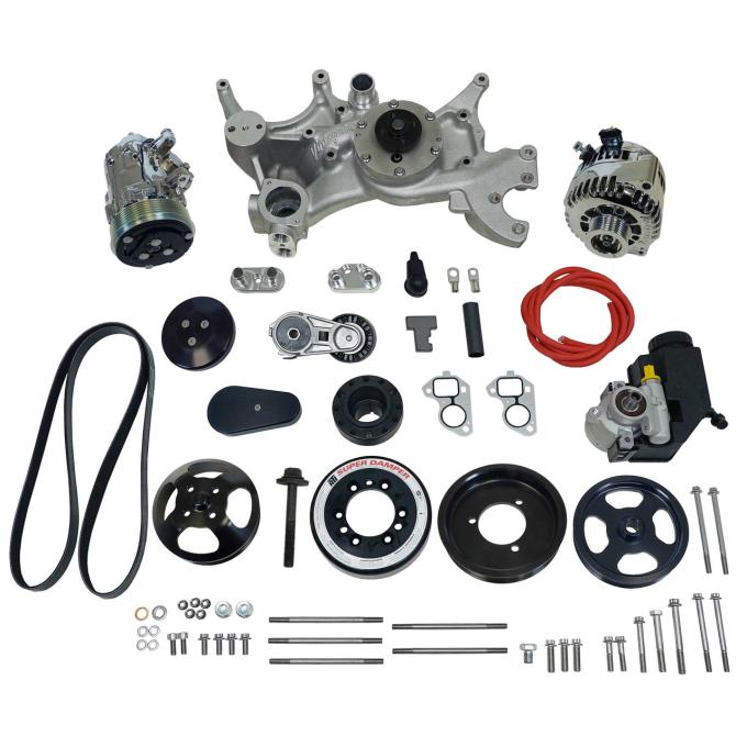 Vintage Air Front Runner™ Drive System GM LS7 Dry-Sump Black/Chrome with Power Steering 175035