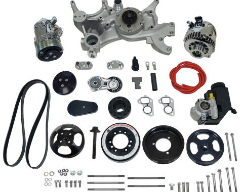 Vintage Air Front Runner™ Drive System GM LS7 Dry-Sump Black/Chrome with Power Steering 175035