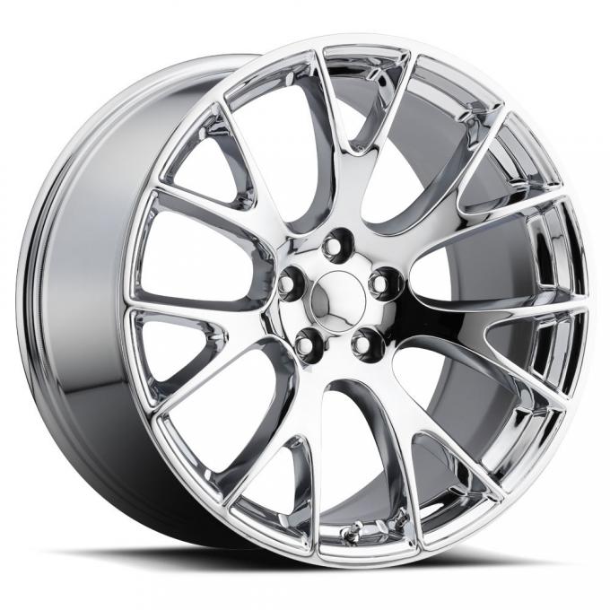 Factory Reproductions Hellcat Wheels 20X9.5 5X115 +15 HB 71.5 Hellcat Chrome With Cap FR Series 70 70095151501
