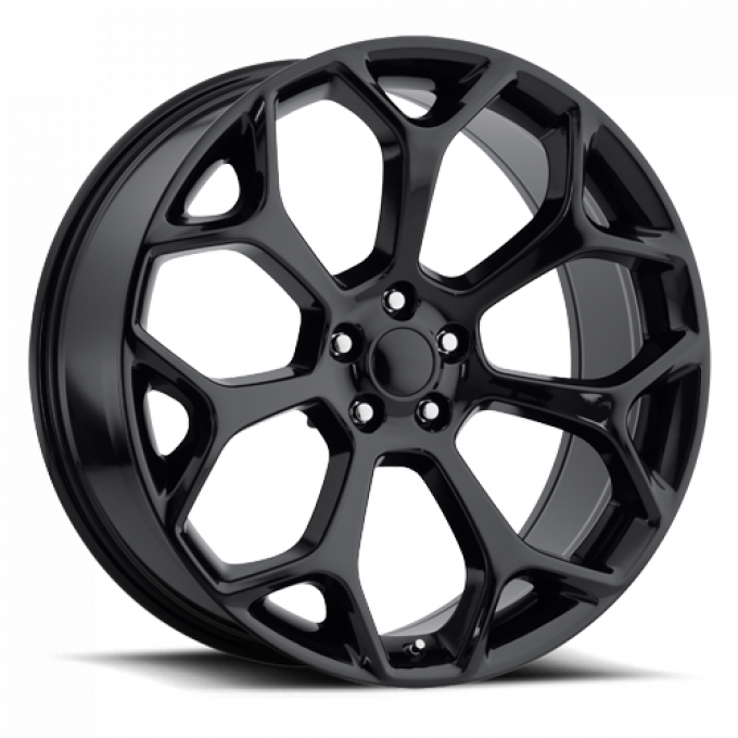 Factory Reproductions Chrysler 300 Wheels 22X9 5X115 +18 HB 71.5 2016 300C Gloss Black With Cap FR Series 71 71290181502