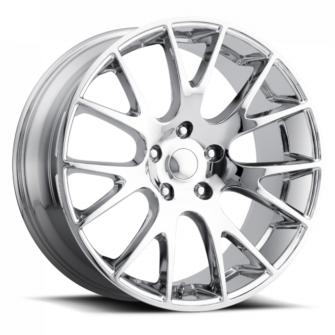 Factory Reproductions Hellcat Wheels 22X10 5X5 +45 HB 71.5 Hellcat Chrome With Cap FR Series 70 70210455001