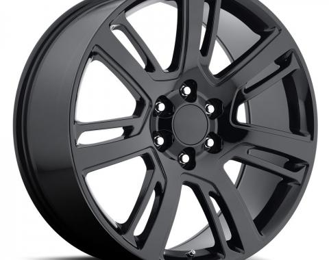 Factory Reproductions Escalade Wheels 24X10 6X5.5 +31 HB 78.1 2015 Escalade Gloss Black With Cap FR Series 48 48410316502