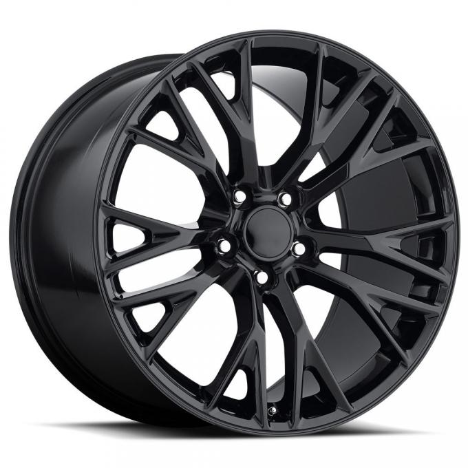 Factory Reproductions C7 Corvette Wheels 19X10 5X4.75 +79 HB 70.3 2015 C7 Z06 Gloss Black With Cap FR Series 22 22910793402