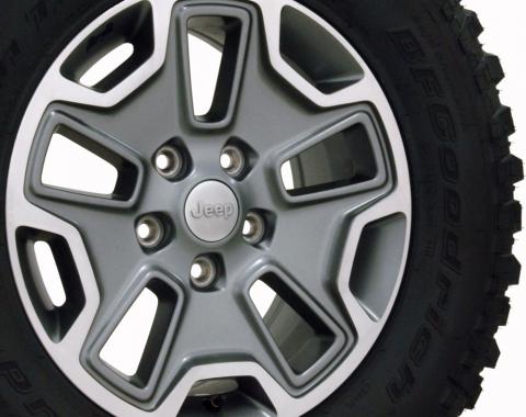 Machined Face Gunmetal OEM Rubicon Wheel-Tire fits Jeep Wrangler 17x7.5