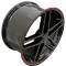 Camaro 18 X 9.5 C6 Z06 Reproduction Wheel, Black With Red Banding, 1993-2002