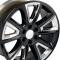 20" Fits Chevrolet - Tahoe Wheel - Black with Chrome Inserts 20x8.5