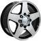 20" Fits Chevrolet - Silverado Wheel - Black Mach'd Face 20x8.5