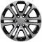 20" Fits GMC - Sierra Wheel - Black Mach'd Face 20x9