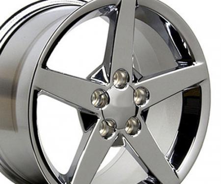 19" Fits Chevrolet - Corvette C6 Wheel - Chrome 19x10