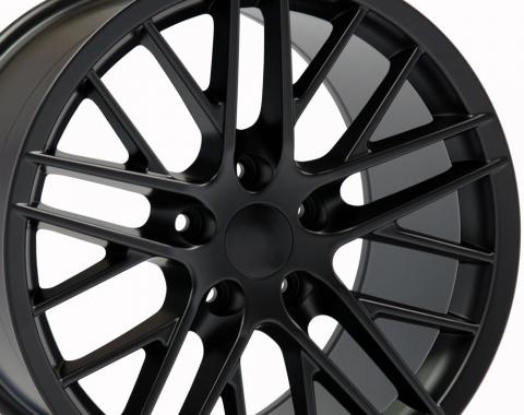 17" Fits Chevrolet - C6 ZR1 Wheel - Satin Black 17x9.5