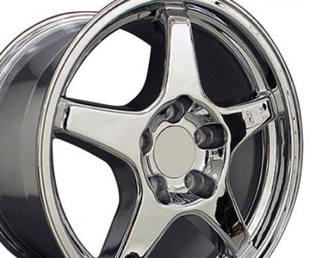 17" Fits Chevrolet - Corvette ZR1 Wheel - Chrome 17x9.5